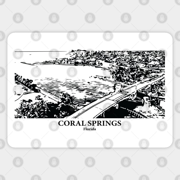 Coral Springs - Florida Magnet by Lakeric